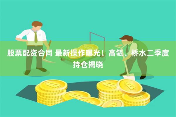 股票配资合同 最新操作曝光！高瓴、桥水二季度持仓揭晓