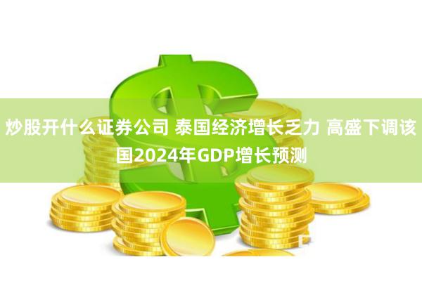 炒股开什么证券公司 泰国经济增长乏力 高盛下调该国2024年GDP增长预测